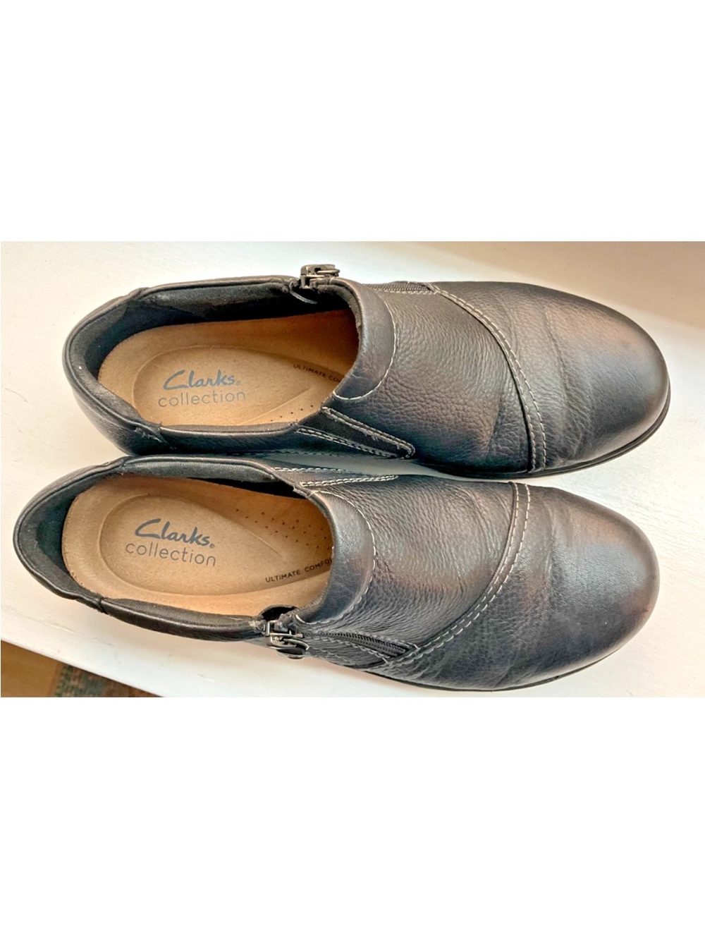 Clarks womens zip comfort Slip-On clogs